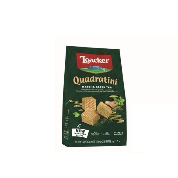 banh xop loacker quadratini matcha 110g